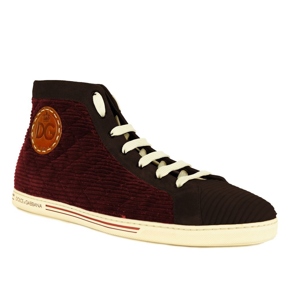 Dolce & Gabbana Red Calfskin Sneaker - Beyzy Store - Dolce & Gabbana