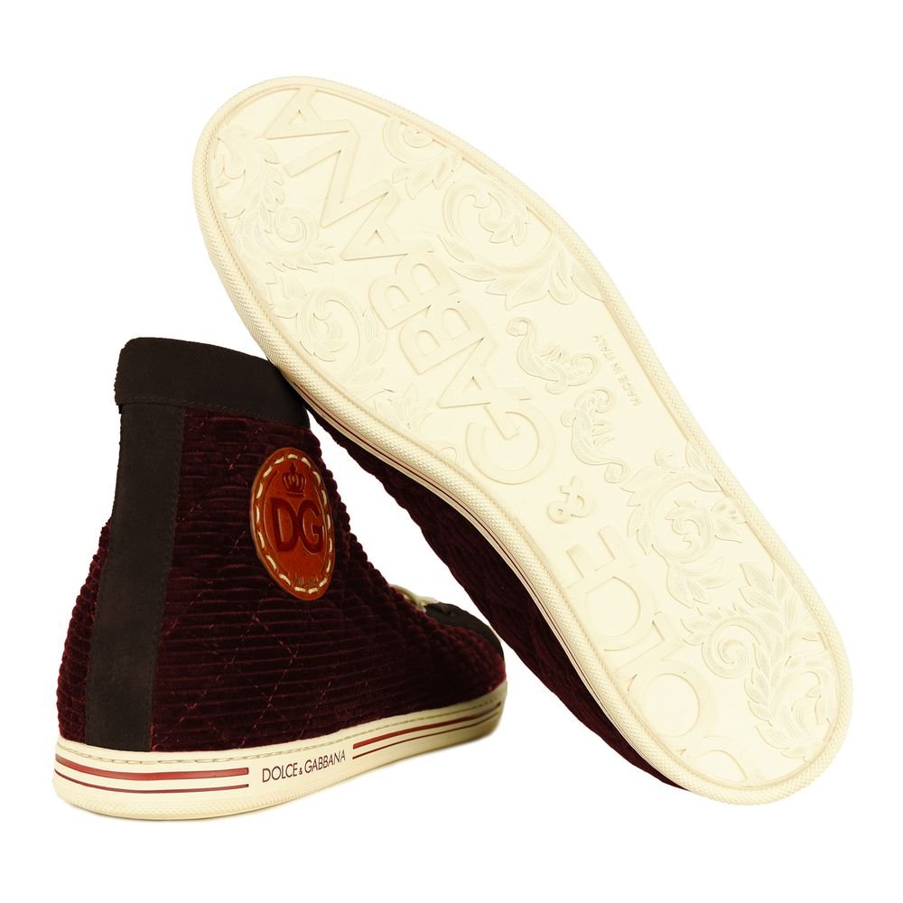Dolce & Gabbana Red Calfskin Sneaker - Beyzy Store - Dolce & Gabbana