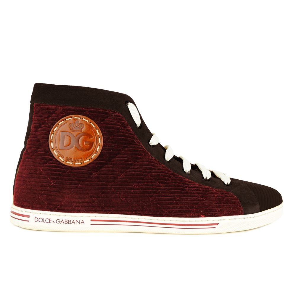 Dolce & Gabbana Red Calfskin Sneaker - Beyzy Store - Dolce & Gabbana