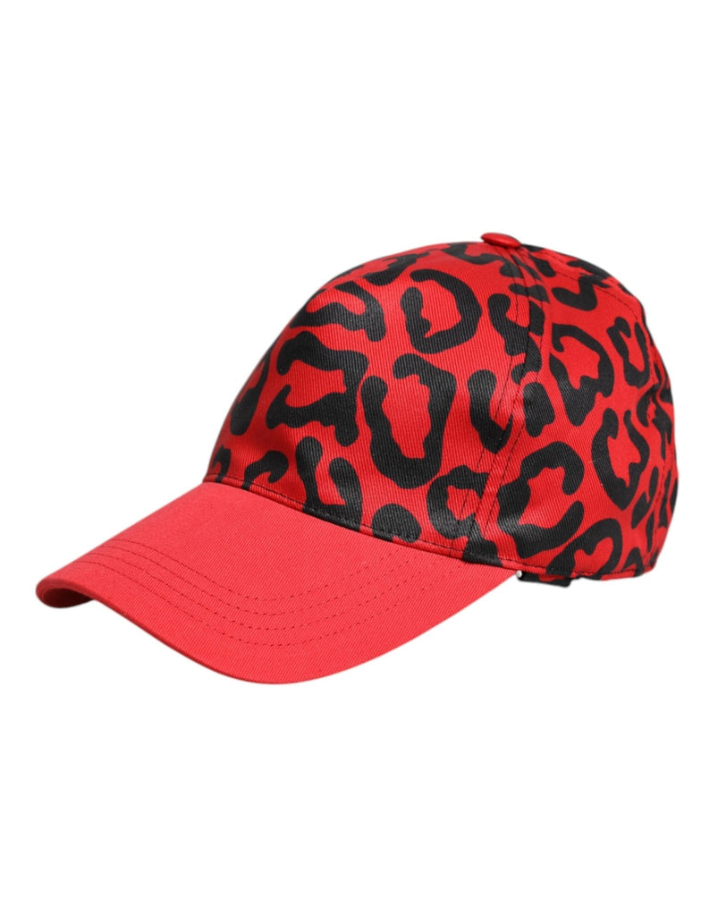Dolce & Gabbana Red Cotton 6 Panels Women Baseball Cap - Beyzy Store - Dolce & Gabbana