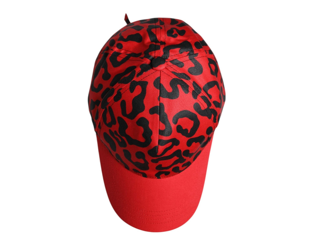 Dolce & Gabbana Red Cotton 6 Panels Women Baseball Cap - Beyzy Store - Dolce & Gabbana