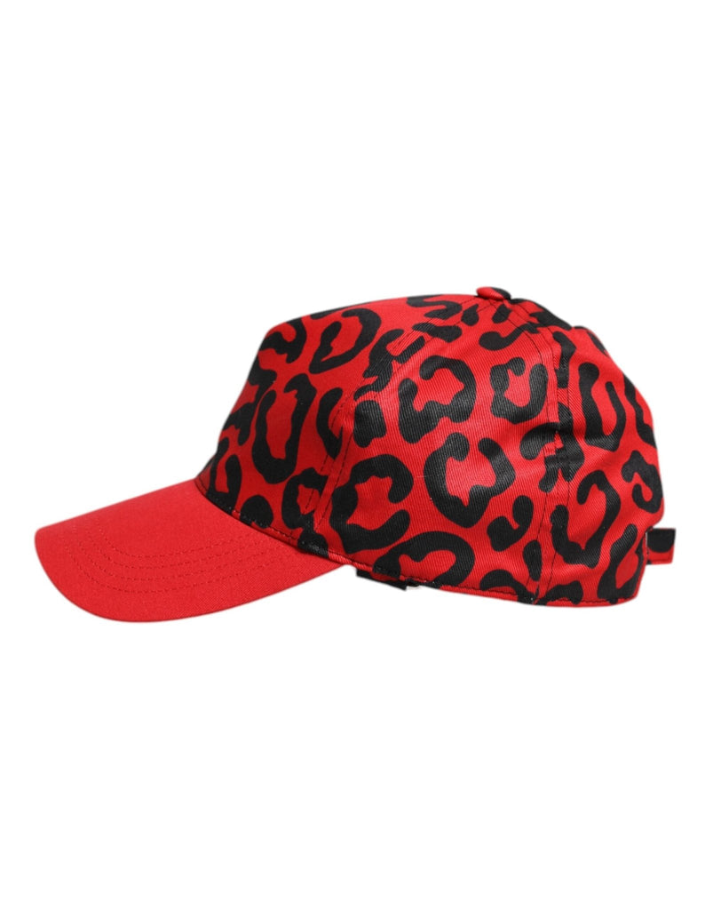 Dolce & Gabbana Red Cotton 6 Panels Women Baseball Cap - Beyzy Store - Dolce & Gabbana