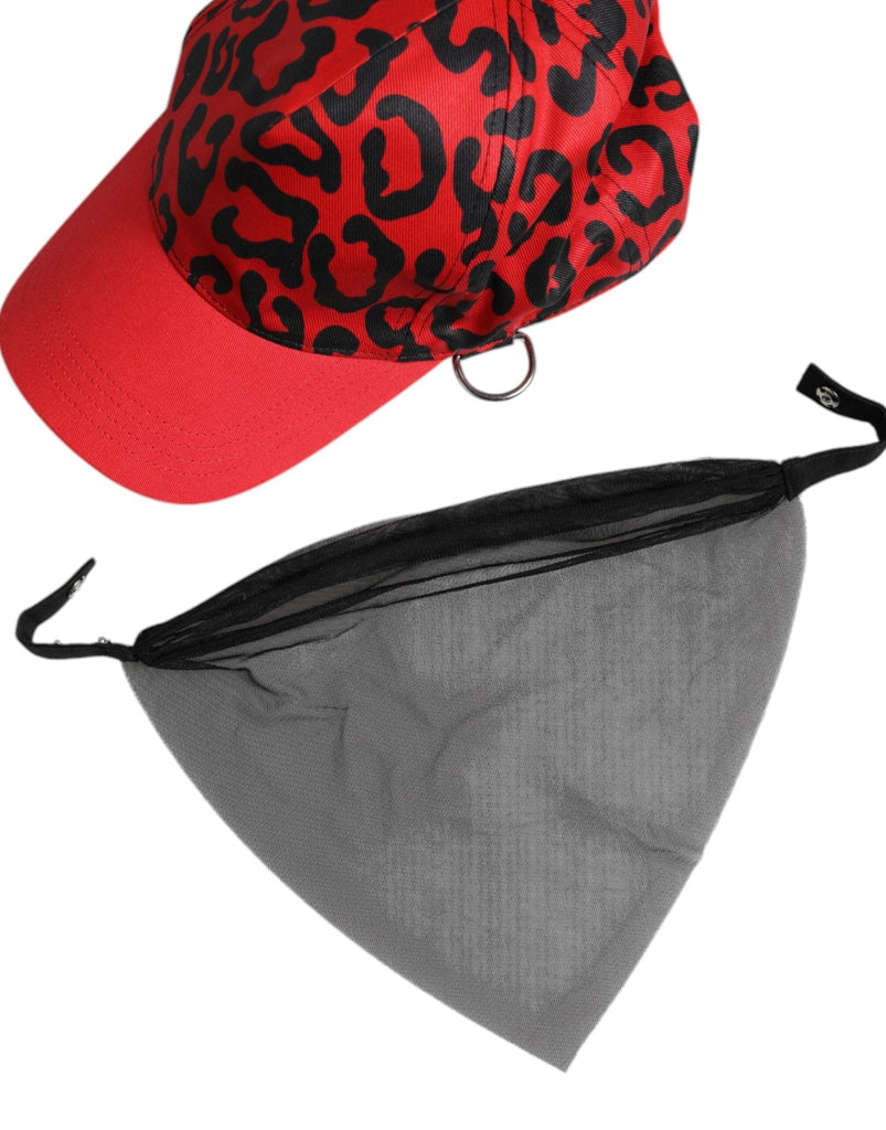 Dolce & Gabbana Red Cotton 6 Panels Women Baseball Cap - Beyzy Store - Dolce & Gabbana