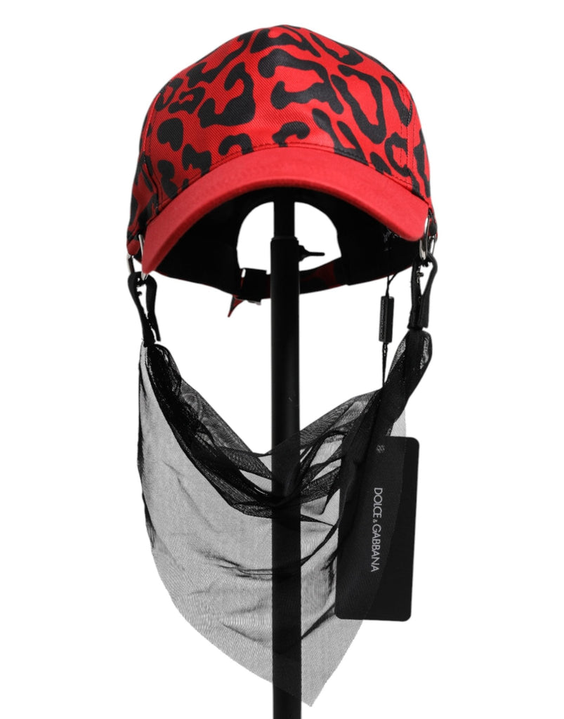 Dolce & Gabbana Red Cotton 6 Panels Women Baseball Cap - Beyzy Store - Dolce & Gabbana