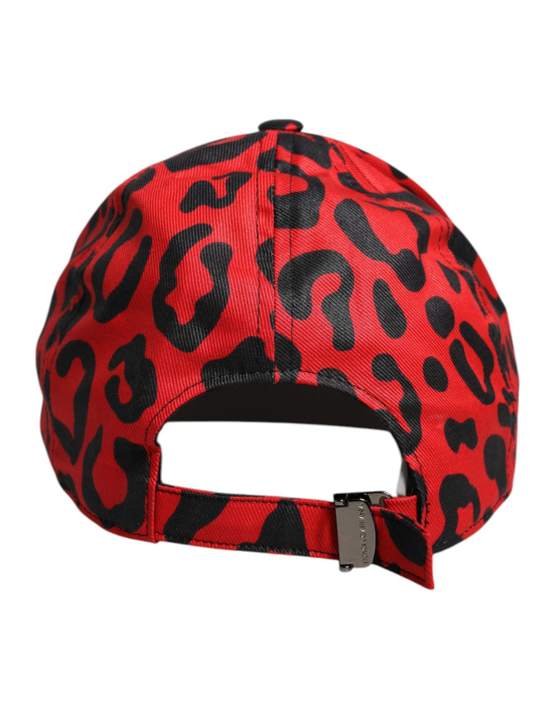 Dolce & Gabbana Red Cotton 6 Panels Women Baseball Cap - Beyzy Store - Dolce & Gabbana