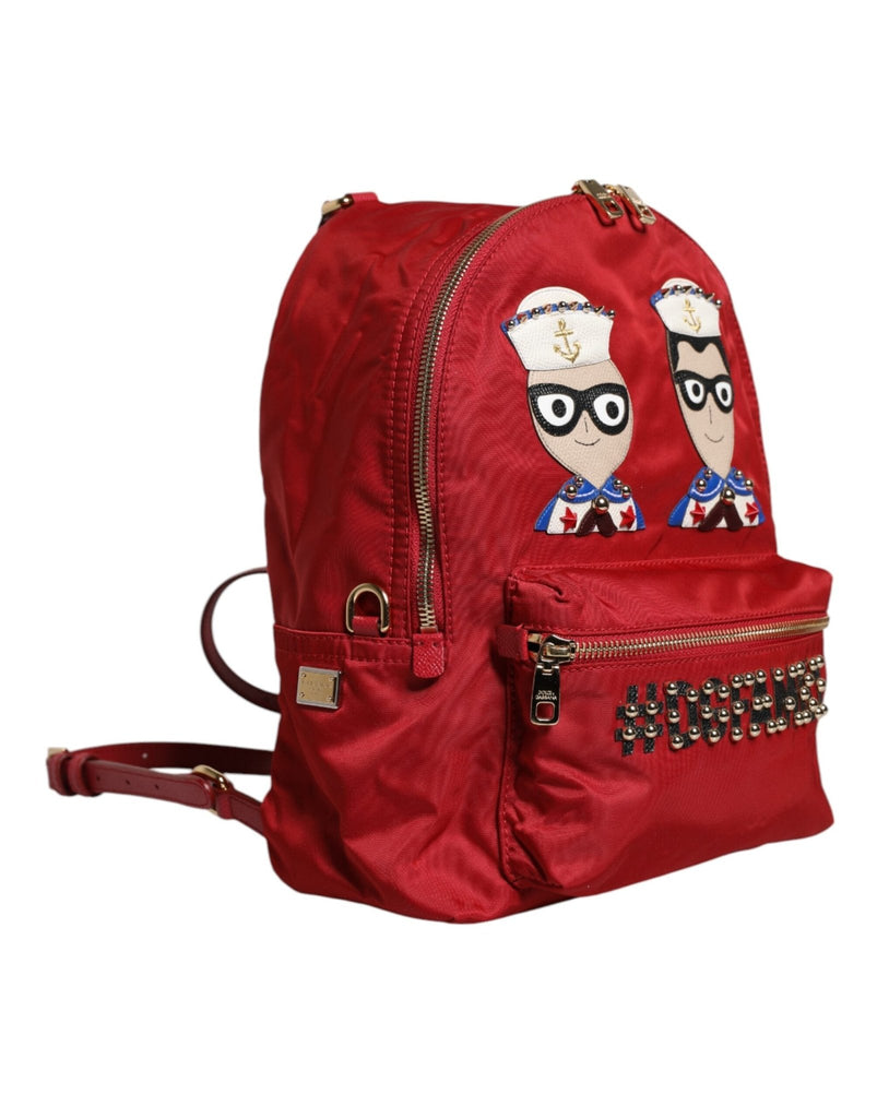 Dolce & Gabbana Red #DGFAMILY VULCANO Embellishment Backpack Bag - Beyzy Store - Dolce & Gabbana