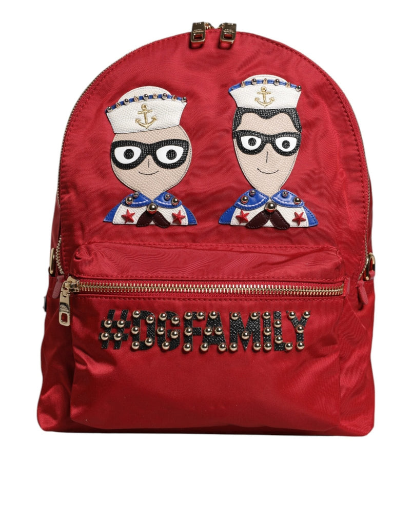 Dolce & Gabbana Red #DGFAMILY VULCANO Embellishment Backpack Bag - Beyzy Store - Dolce & Gabbana