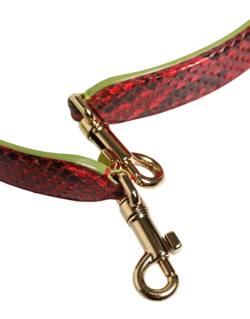 Dolce & Gabbana Red Exotic Leather Handbag Accessory Shoulder Strap - Beyzy Store - Dolce & Gabbana