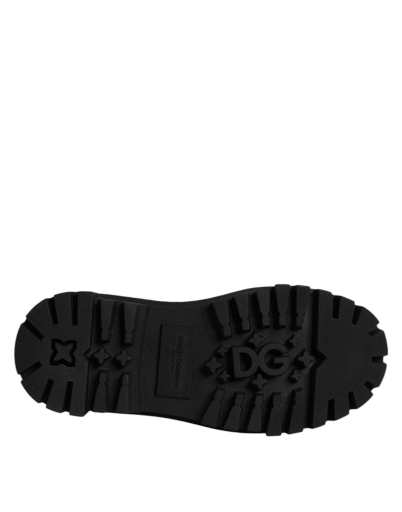 Dolce & Gabbana Red Leather Lace Up Trekking Dress Shoes - Beyzy Store - Dolce & Gabbana