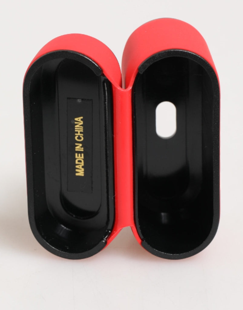 Dolce & Gabbana Red PVC DG Logo Embossed Men Flip Holder Airpods Case - Beyzy Store - Dolce & Gabbana