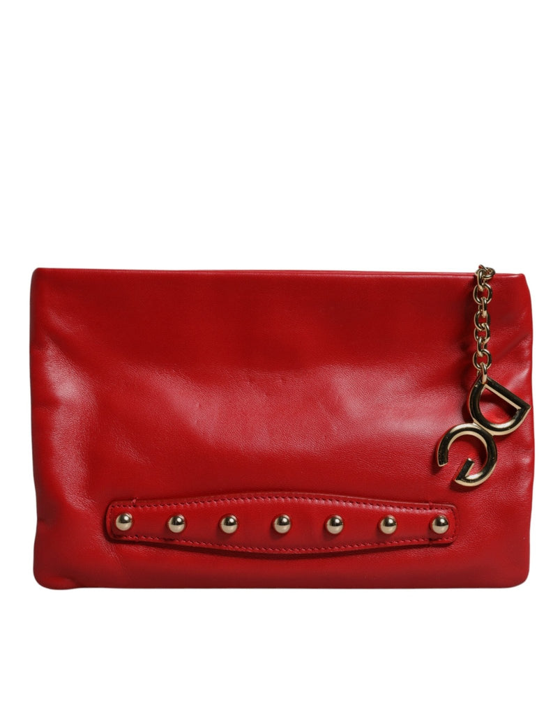 Dolce & Gabbana Red Revolutions Embellished Leather Clutch Bag - Beyzy Store - Dolce & Gabbana