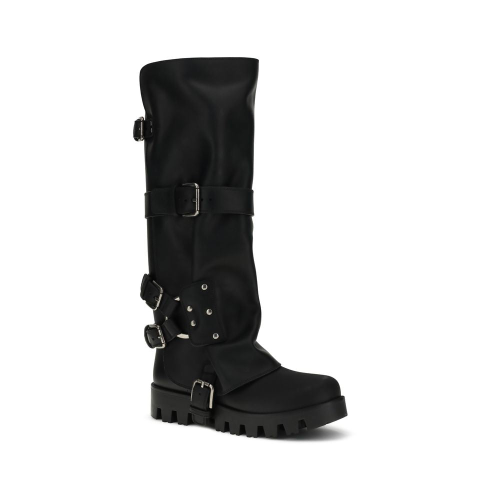 Dolce & Gabbana Rubber and leather high Boots - Beyzy Store - Dolce & Gabbana
