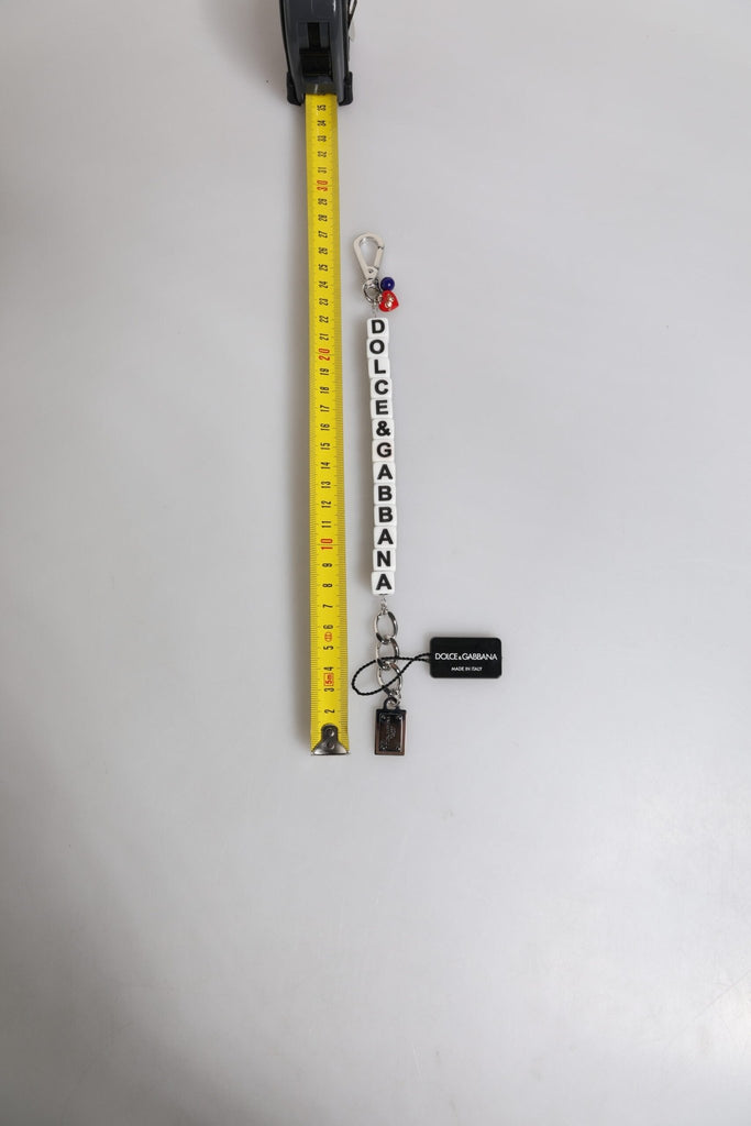 Dolce & Gabbana Silver Brass Chain Dice Logo Embellished Charm Bracelet - Beyzy Store - Dolce & Gabbana