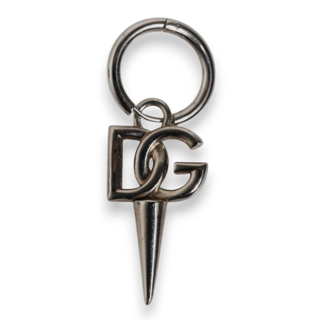 Dolce & Gabbana Silver Brass DG Logo Metal Ring Holder Keychain Keyring - Beyzy Store - Dolce & Gabbana