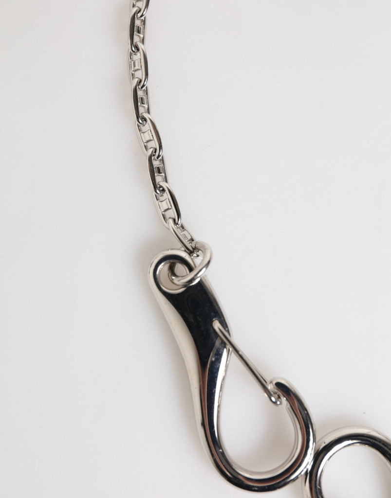 Dolce & Gabbana Silver DG Logo Key Holder Keychain Bag Charm Keyring - Beyzy Store - Dolce & Gabbana