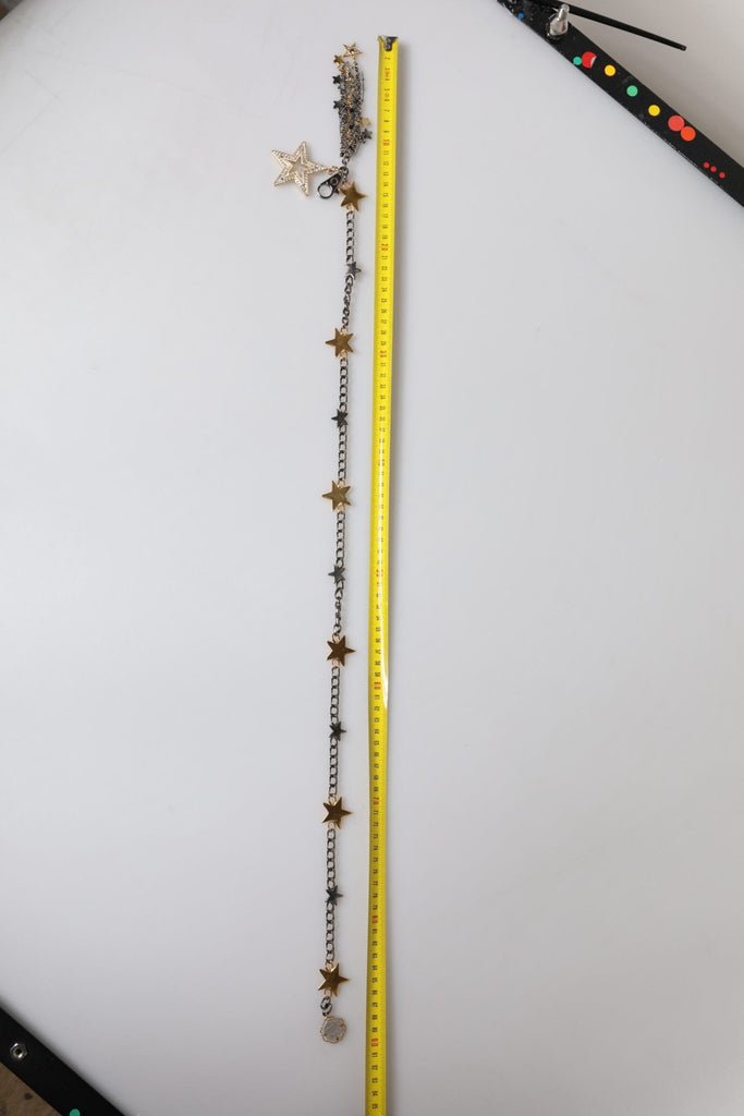 Dolce & Gabbana Silver Gold Brass Embellished Waist Chain Belt - Beyzy Store - Dolce & Gabbana