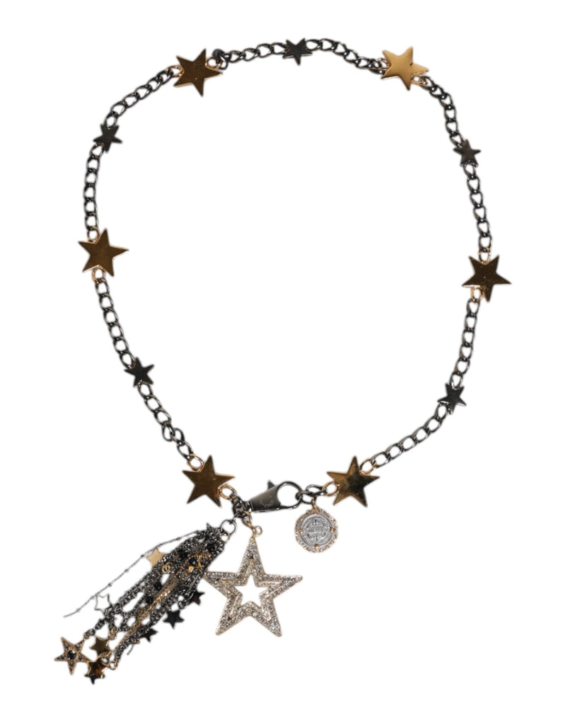 Dolce & Gabbana Silver Gold Brass Embellished Waist Chain Belt - Beyzy Store - Dolce & Gabbana