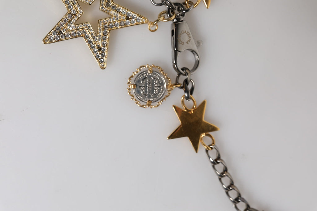 Dolce & Gabbana Silver Gold Brass Embellished Waist Chain Belt - Beyzy Store - Dolce & Gabbana
