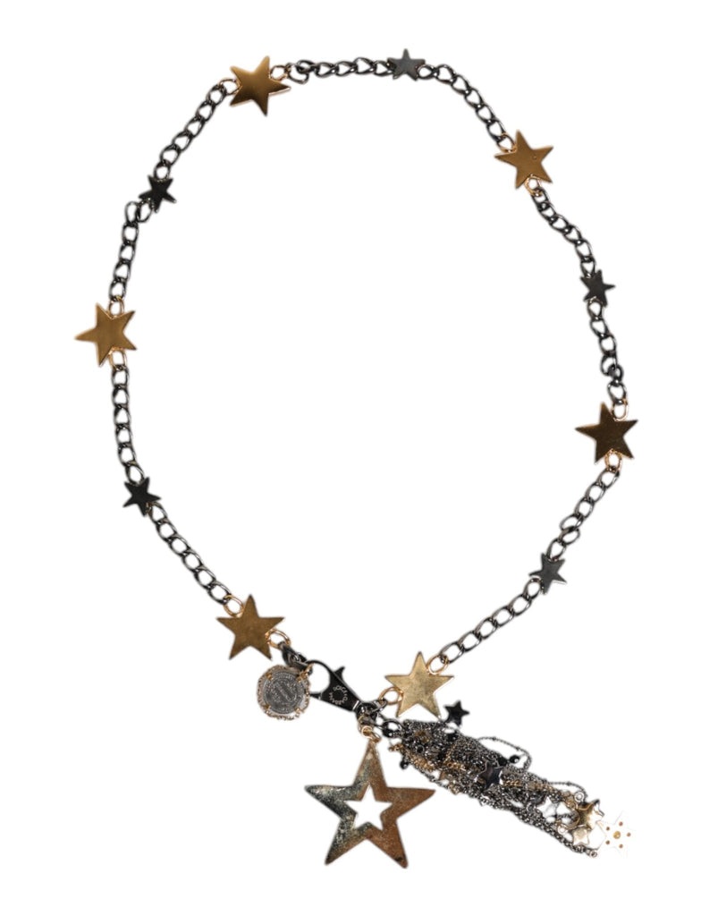 Dolce & Gabbana Silver Gold Brass Embellished Waist Chain Belt - Beyzy Store - Dolce & Gabbana