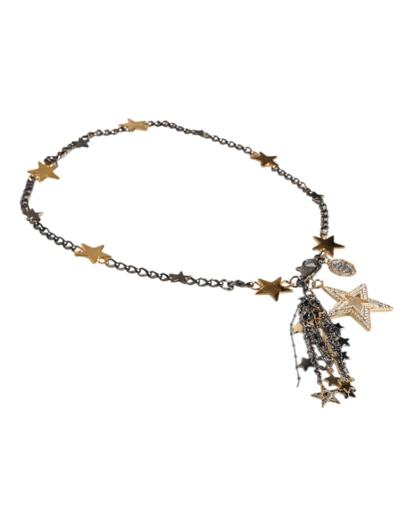 Dolce & Gabbana Silver Gold Brass Embellished Waist Chain Belt - Beyzy Store - Dolce & Gabbana