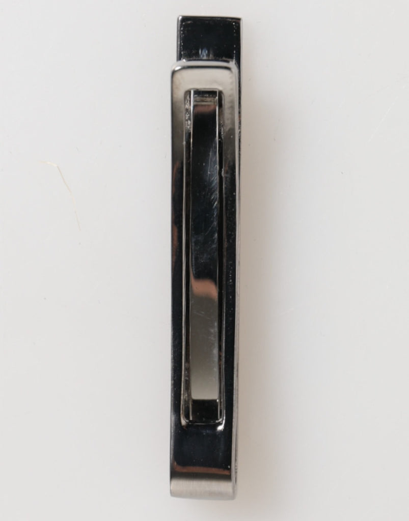 Dolce & Gabbana Silver Tone Brass Logo Branded Men Accessory Tie Clip Bar - Beyzy Store - Dolce & Gabbana