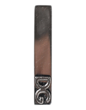 Dolce & Gabbana Silver Tone Brass Logo Branded Tie Clip Bar - Beyzy Store - Dolce & Gabbana