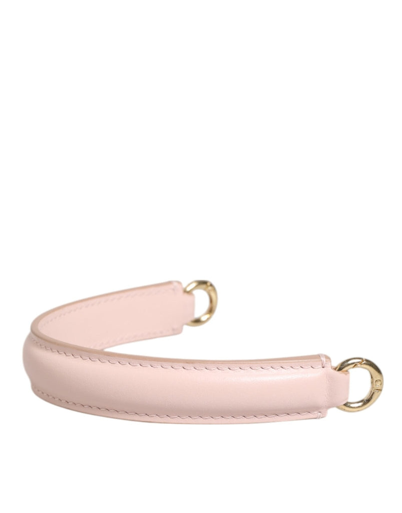 Dolce & Gabbana Strap Pink Leather Gold Tone Big Bag Handle Shoulder Strap - Beyzy Store - Dolce & Gabbana