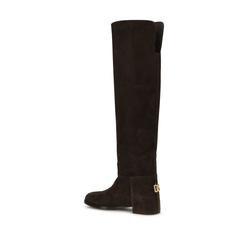 Dolce & Gabbana Suede High Boots - Beyzy Store - Dolce & Gabbana