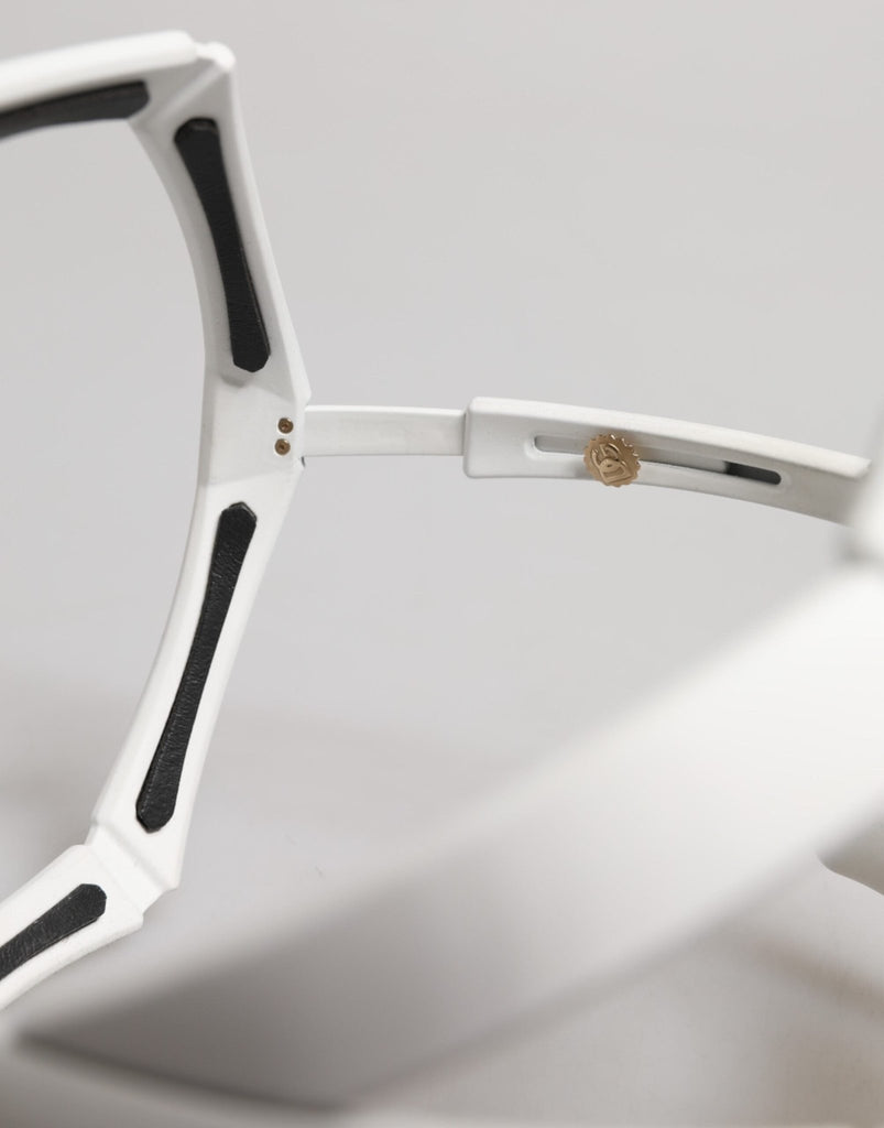 Dolce & Gabbana White Acetate Next Generation Mask Eyewear Sunglasses - Beyzy Store - Dolce & Gabbana
