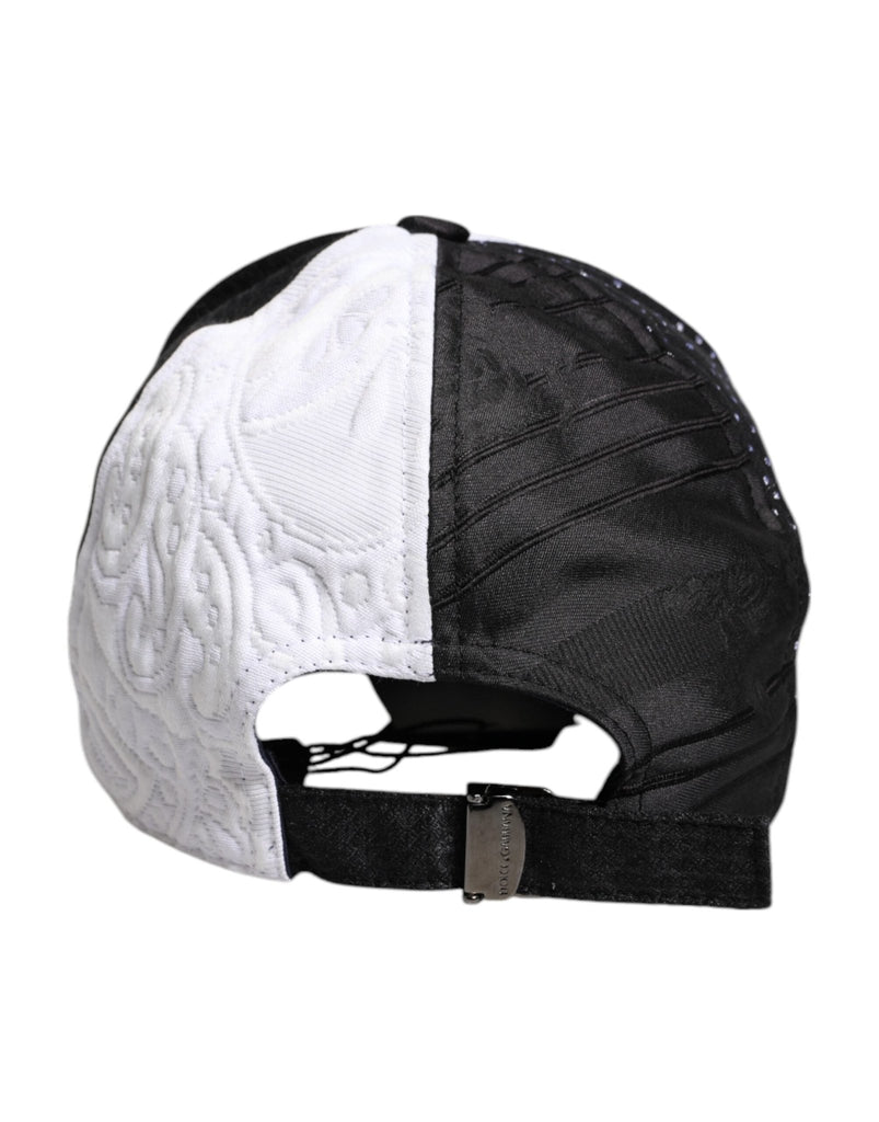 Dolce & Gabbana White Black Polka Dot Feathers Baseball Cap - Beyzy Store - Dolce & Gabbana