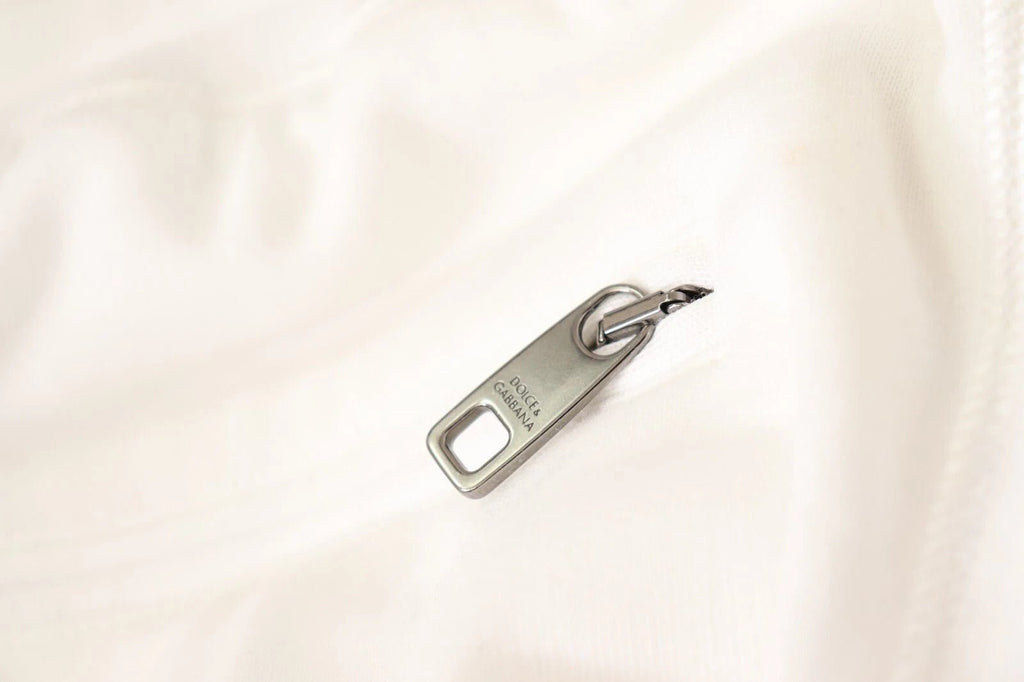 Dolce & Gabbana White Cotton Logo Patch Sweatpants Jogging Pants - Beyzy Store - Dolce & Gabbana