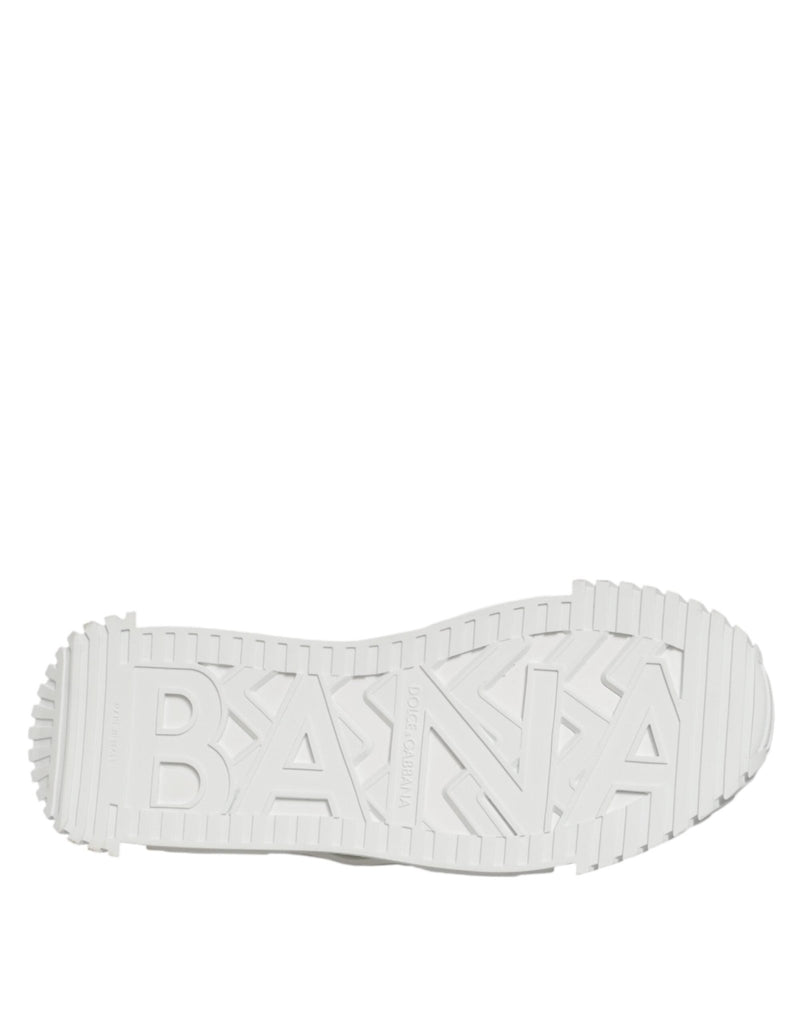Dolce & Gabbana White Cotton NS1 Low Top Sneaker Shoes - Beyzy Store - Dolce & Gabbana