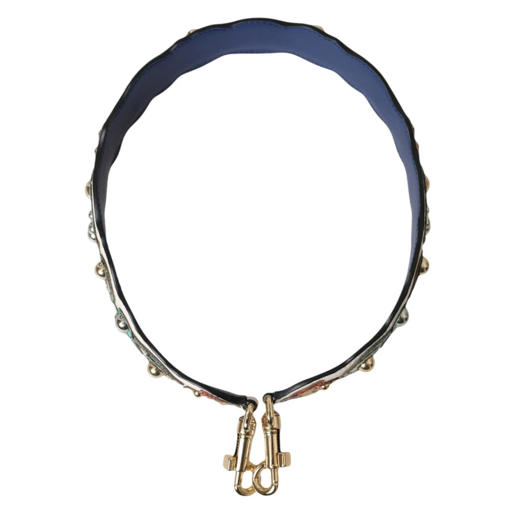 Dolce & Gabbana White Leather Handbag Belt Accessory Shoulder Strap - Beyzy Store - Dolce & Gabbana