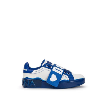 Dolce & Gabbana White Leather Low Top - Beyzy Store - Dolce & Gabbana