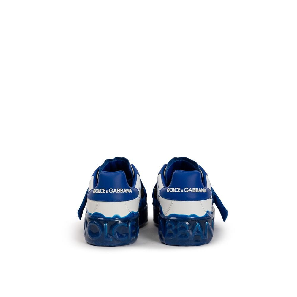 Dolce & Gabbana White Leather Low Top - Beyzy Store - Dolce & Gabbana