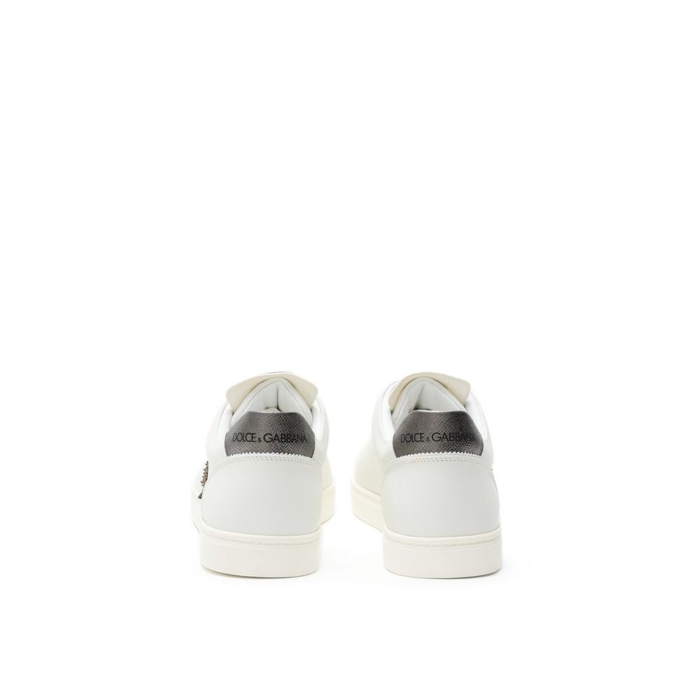 Dolce & Gabbana White Leather Sneaker - Beyzy Store - Dolce & Gabbana