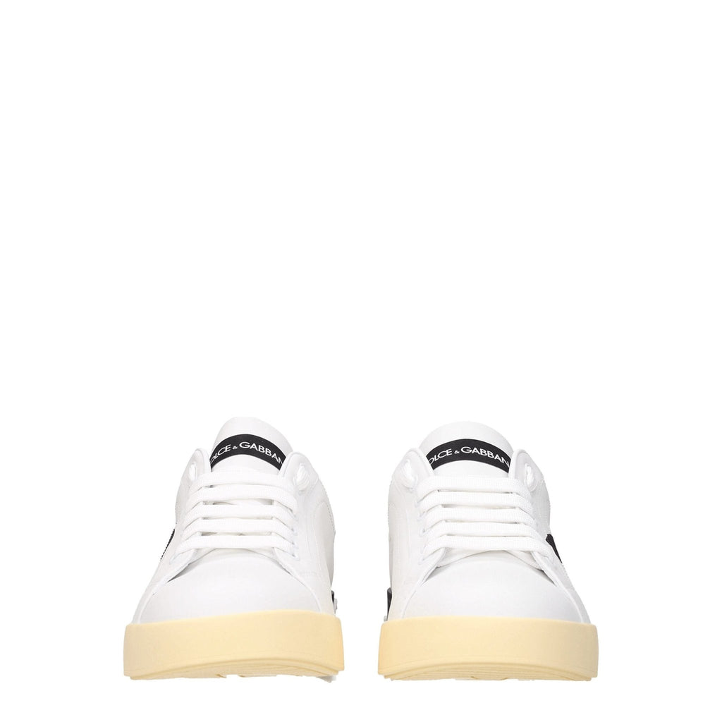 Dolce & Gabbana White Leather Sneakers - Beyzy Store - Dolce & Gabbana