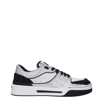 Dolce & Gabbana White Leather Sneakers - Beyzy Store - Dolce & Gabbana