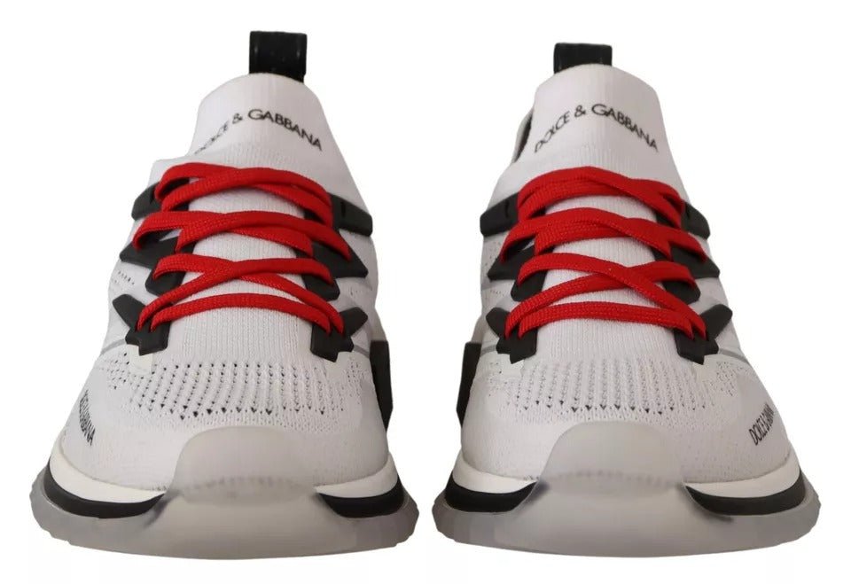 Dolce & Gabbana White SORRENTO Sport Stretch Men Shoes Sneakers - Beyzy Store - Dolce & Gabbana