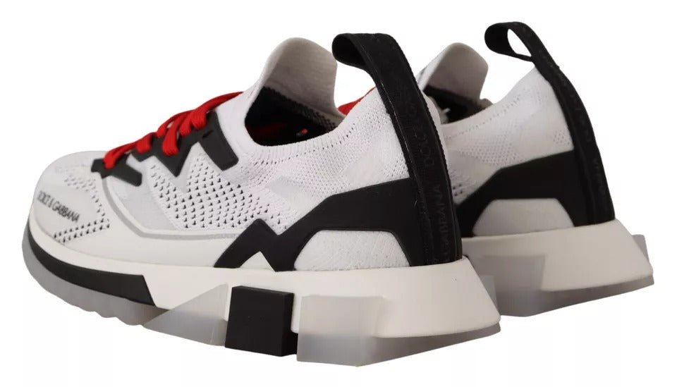 Dolce & Gabbana White SORRENTO Sport Stretch Men Shoes Sneakers - Beyzy Store - Dolce & Gabbana