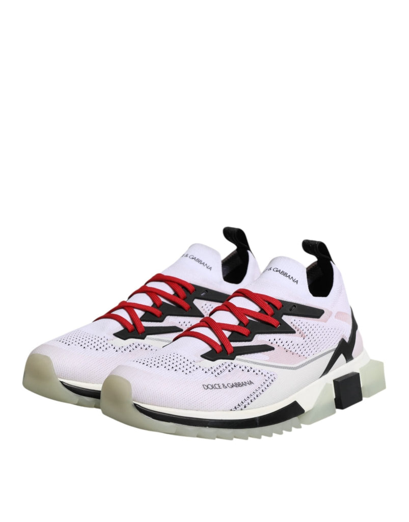 Dolce & Gabbana White SORRENTO Sport Stretch Sneakers Shoes - Beyzy Store - Dolce & Gabbana
