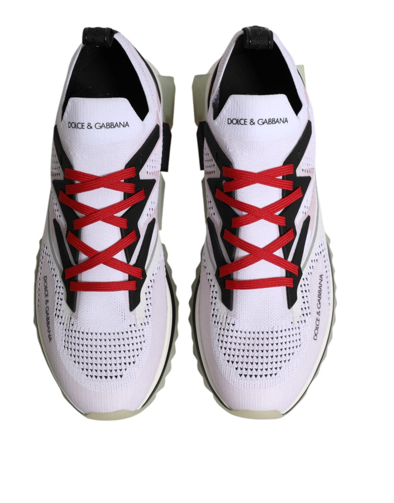 Dolce & Gabbana White SORRENTO Sport Stretch Sneakers Shoes - Beyzy Store - Dolce & Gabbana