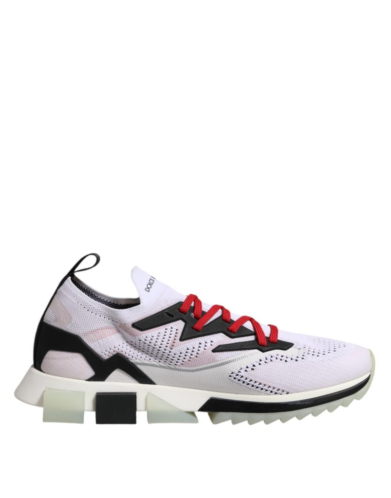 Dolce & Gabbana White SORRENTO Sport Stretch Sneakers Shoes - Beyzy Store - Dolce & Gabbana
