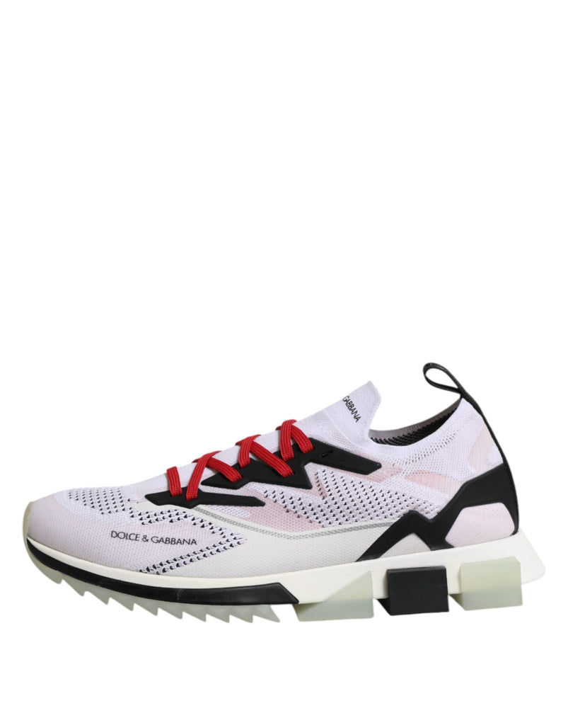 Dolce & Gabbana White SORRENTO Sport Stretch Sneakers Shoes - Beyzy Store - Dolce & Gabbana