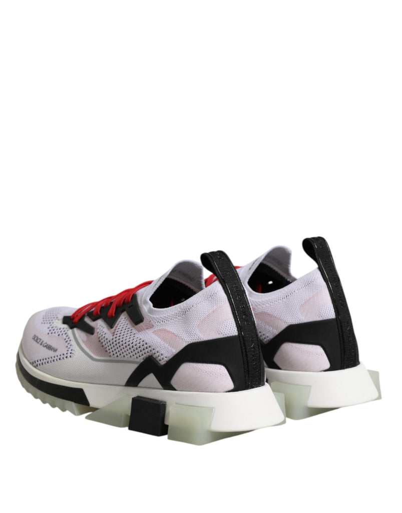 Dolce & Gabbana White SORRENTO Sport Stretch Sneakers Shoes - Beyzy Store - Dolce & Gabbana