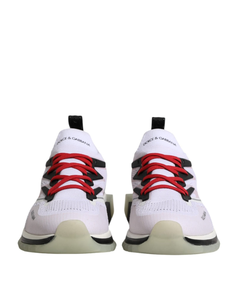 Dolce & Gabbana White SORRENTO Sport Stretch Sneakers Shoes - Beyzy Store - Dolce & Gabbana