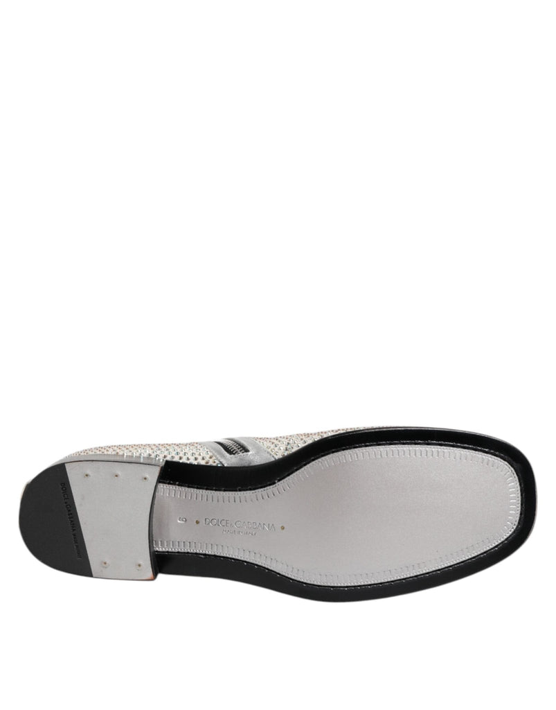 Dolce & Gabbana White Strass DG Logo Heels Ankle Boots Shoes - Beyzy Store - Dolce & Gabbana