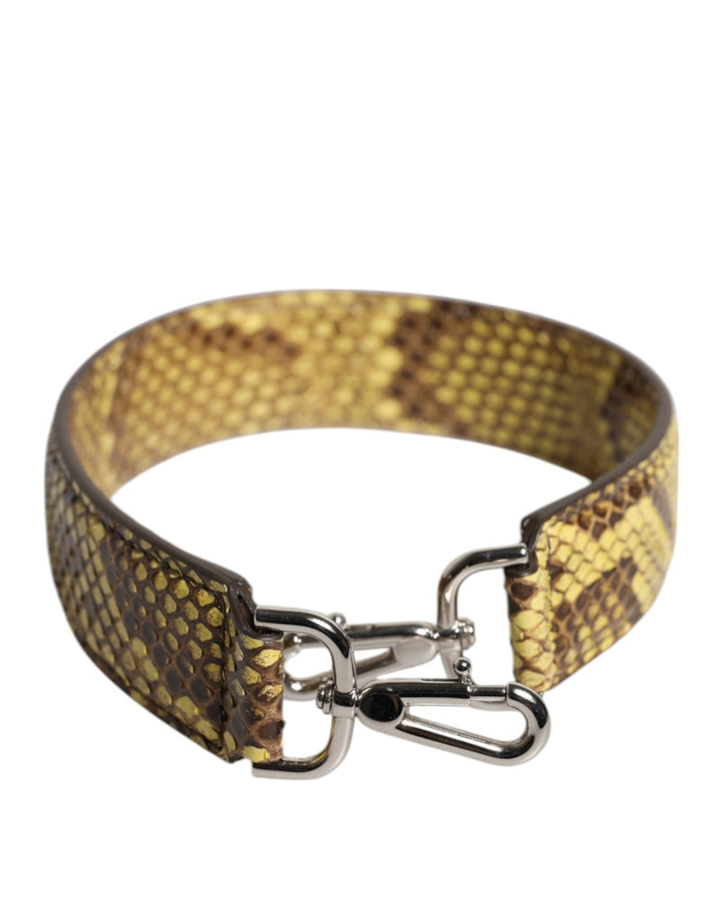Dolce & Gabbana Yellow Exotic Leather Bag Shoulder Strap - Beyzy Store - Dolce & Gabbana