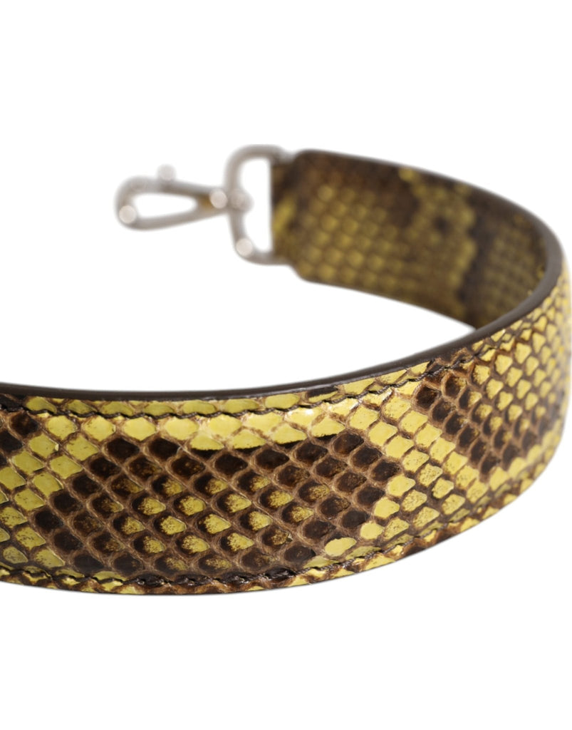 Dolce & Gabbana Yellow Exotic Leather Bag Shoulder Strap - Beyzy Store - Dolce & Gabbana