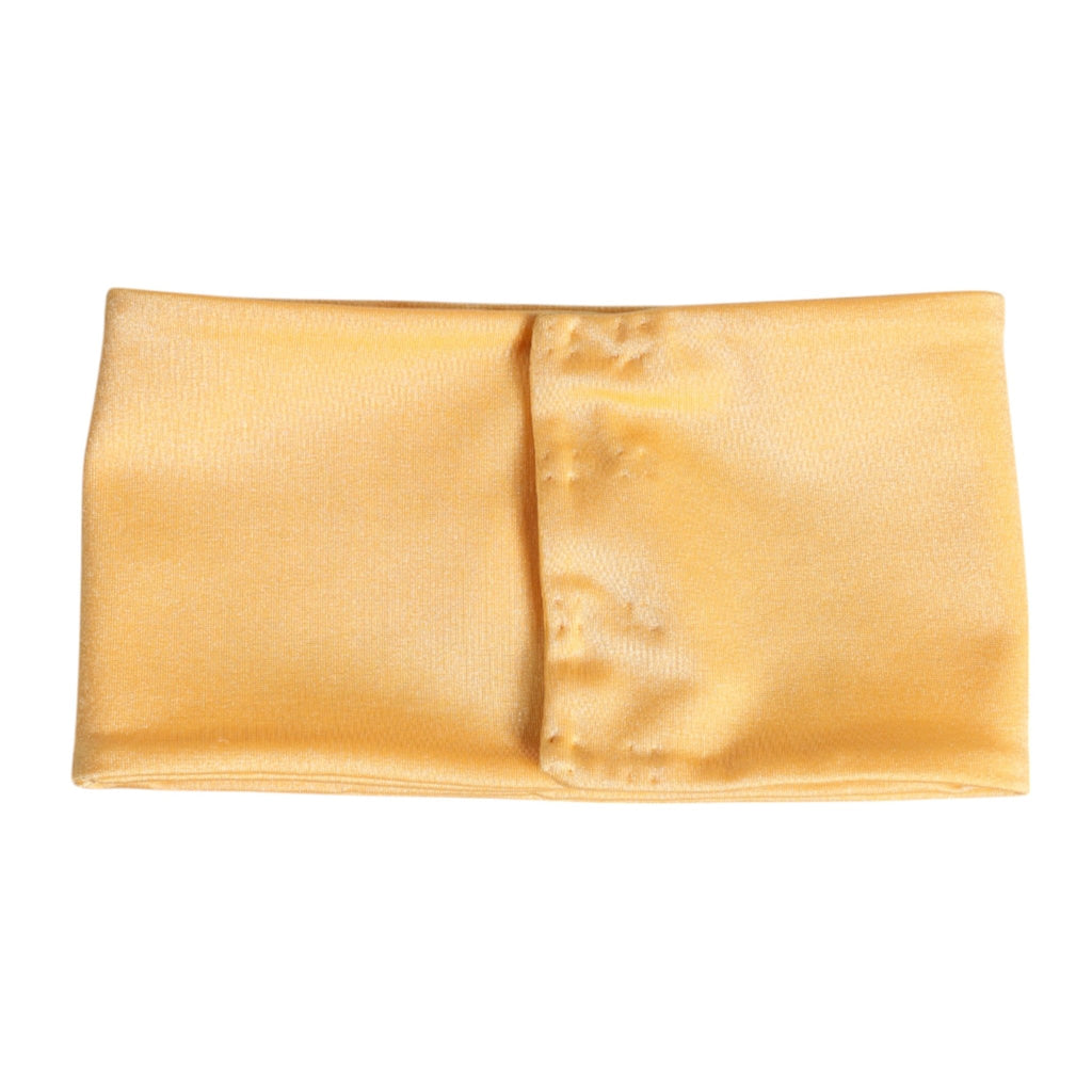 Dolce & Gabbana Yellow Nylon Stretch Women Neck Warmer Scarf - Beyzy Store - Dolce & Gabbana